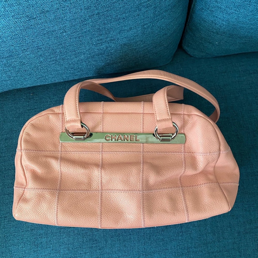 Chanel  Square Stitch Caviar Leather shoulder bag